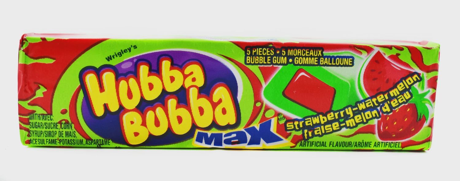 Hubba Bubba Max, FLAVOURS: Strawberry Watermelon