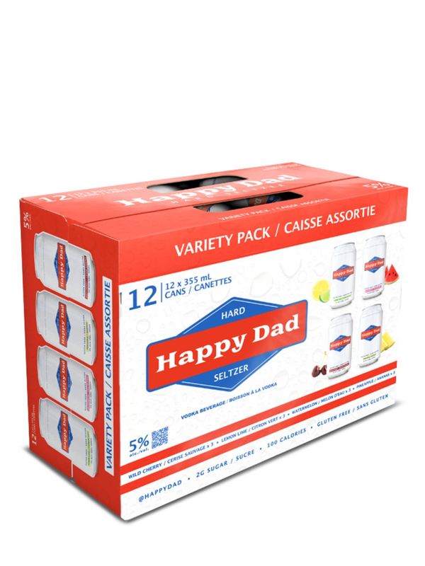 Happy Dad Hard Seltzer Variety Pack 6x355 mL