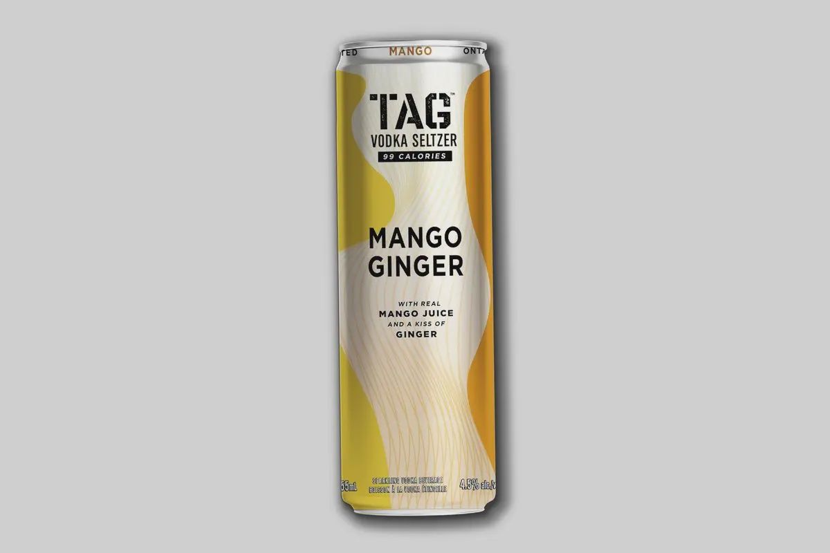 Tag Vodka Seltzer Mango Ginger 355 mL