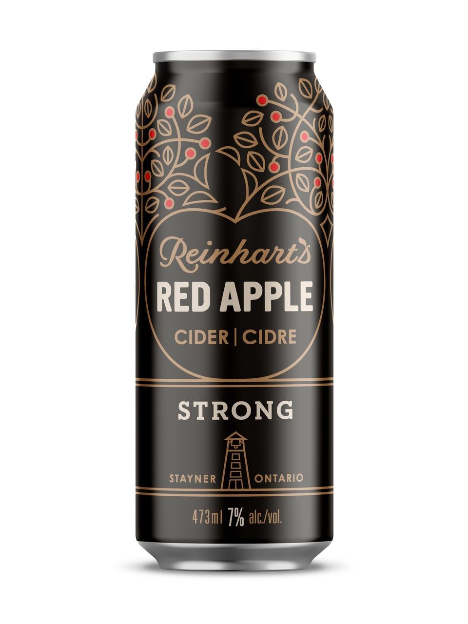 Reinhart&#39;s Red Apple Strong Cider 473 mL (7%)