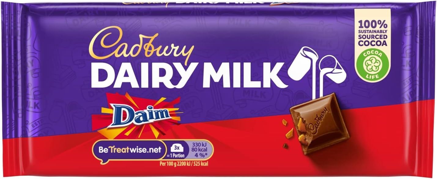 Cadbury Dairy Milk Daim 120g (Uk)