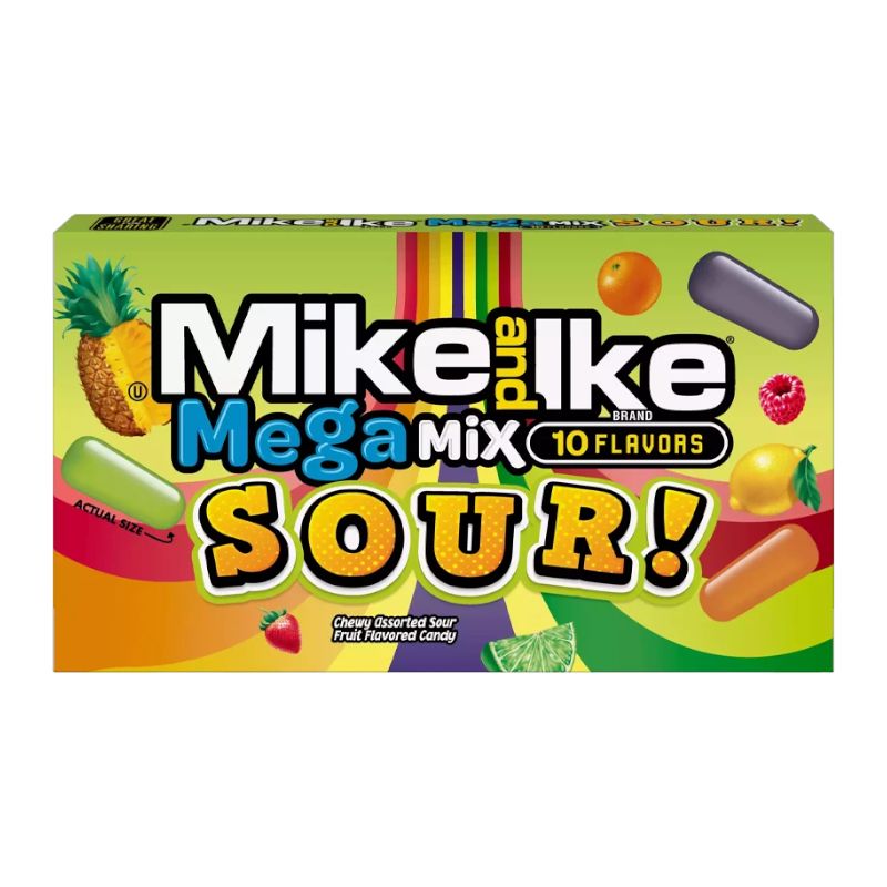 Mike &amp; Ike Theat. Box Mega Mix Sour/120g