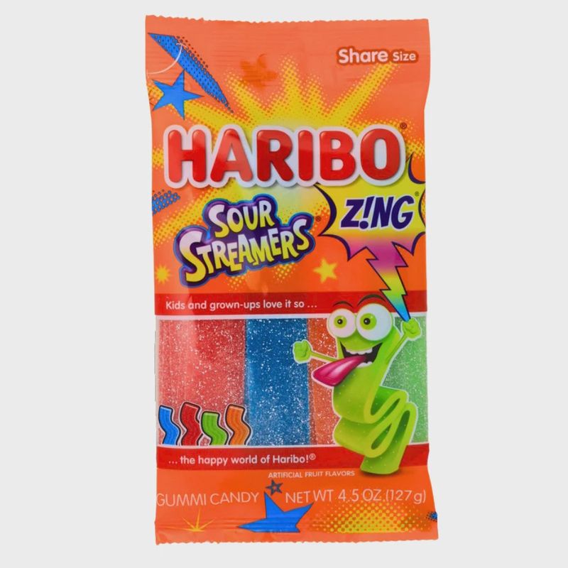 Haribo Zing Sour Streamers 4.5oz