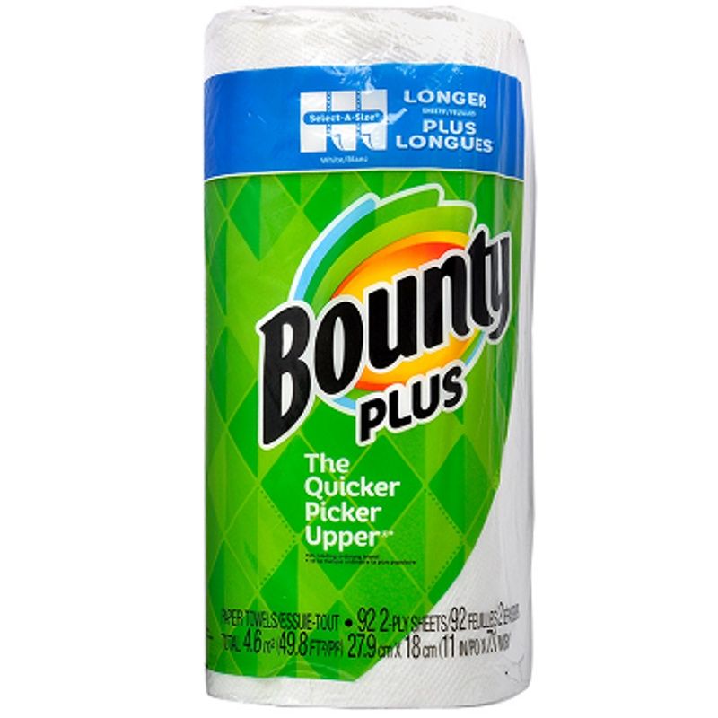 Bounty Plus 2-ply Paper Towels (91 sheets)