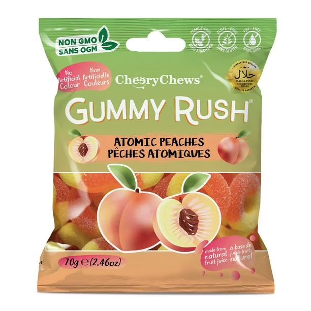 Gummy Rush - Atomic Peaches 70g