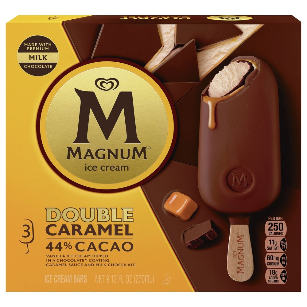 Magnum Ice Cream Bar - 3 pack, FLAVOURS: double caramel