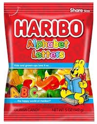 Haribo (Germany), flavour: Alphabet Letters