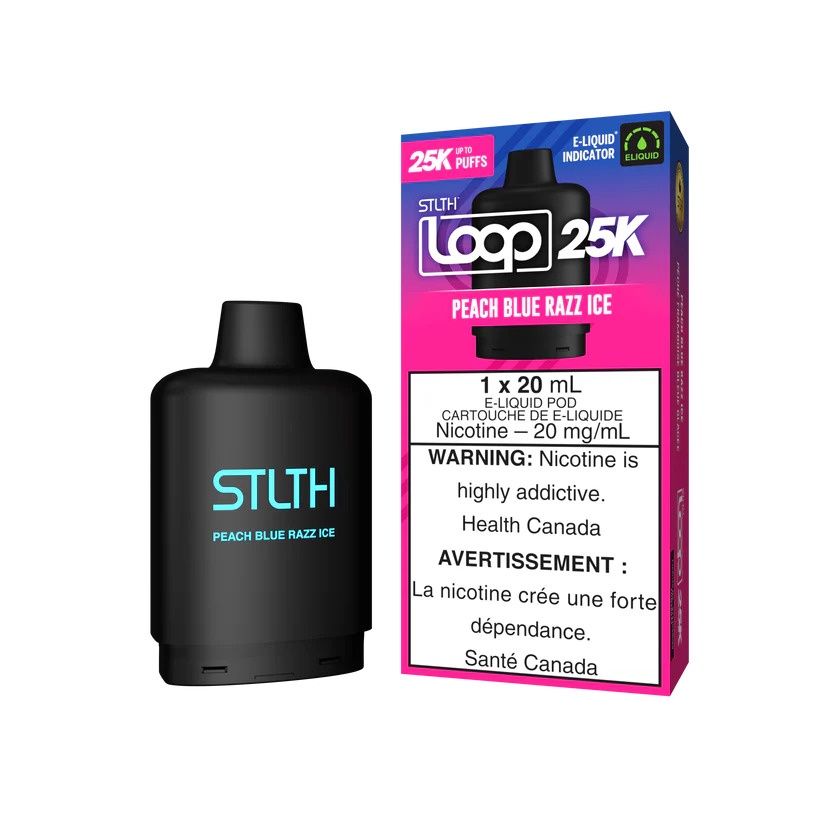 STLTH Loop 25k, flavour: Peach Blue Razz Ice