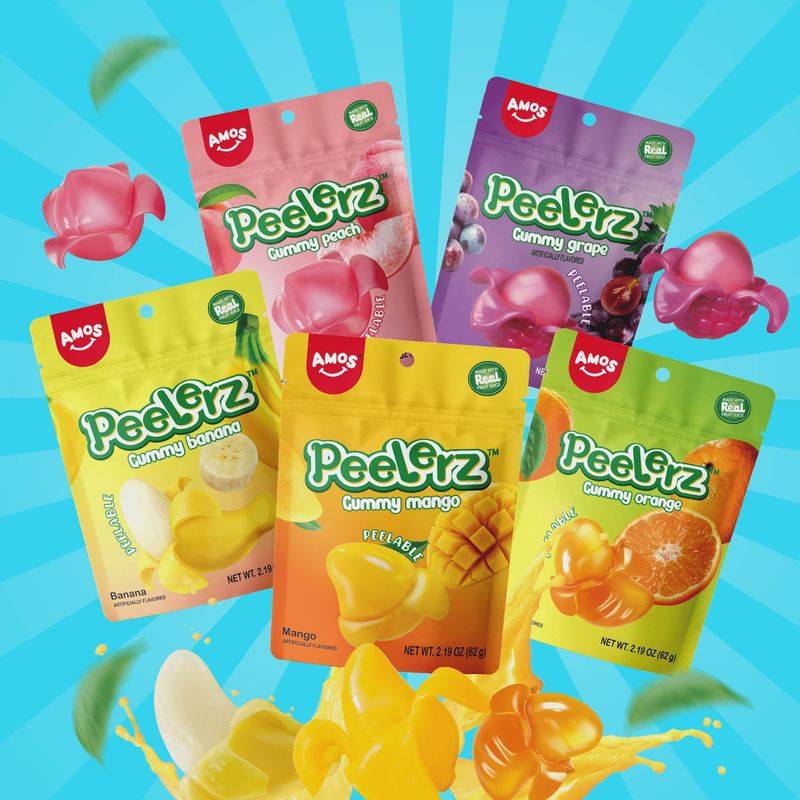 Amos Peelerz Gummy 6 oz (170 g) (CHINA)