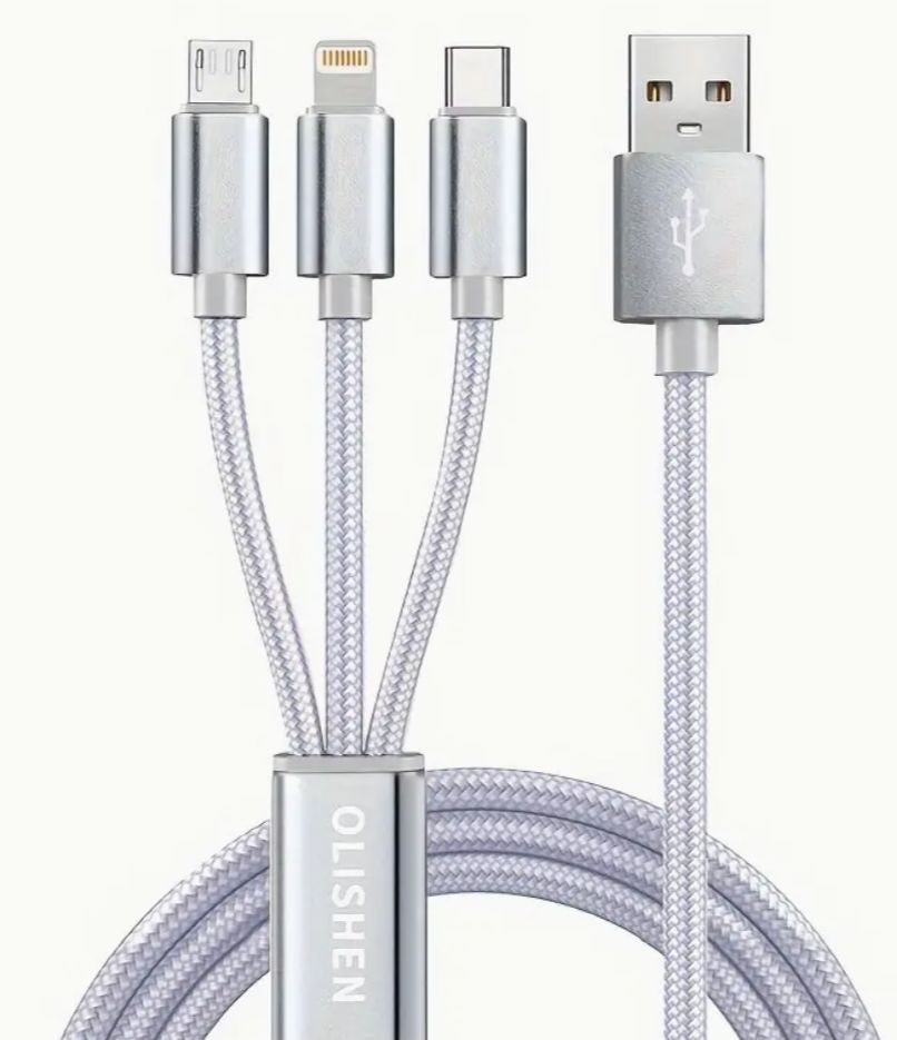 Charger - 3-in-1 USB - Type C, iPhone &amp; mini USB Charging Cable