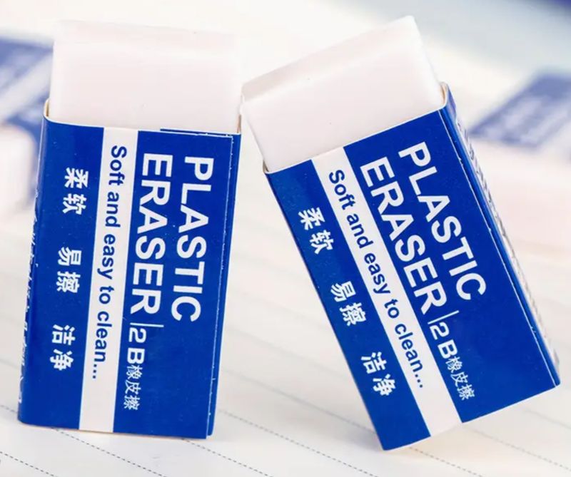 White Erasers - 3pcs