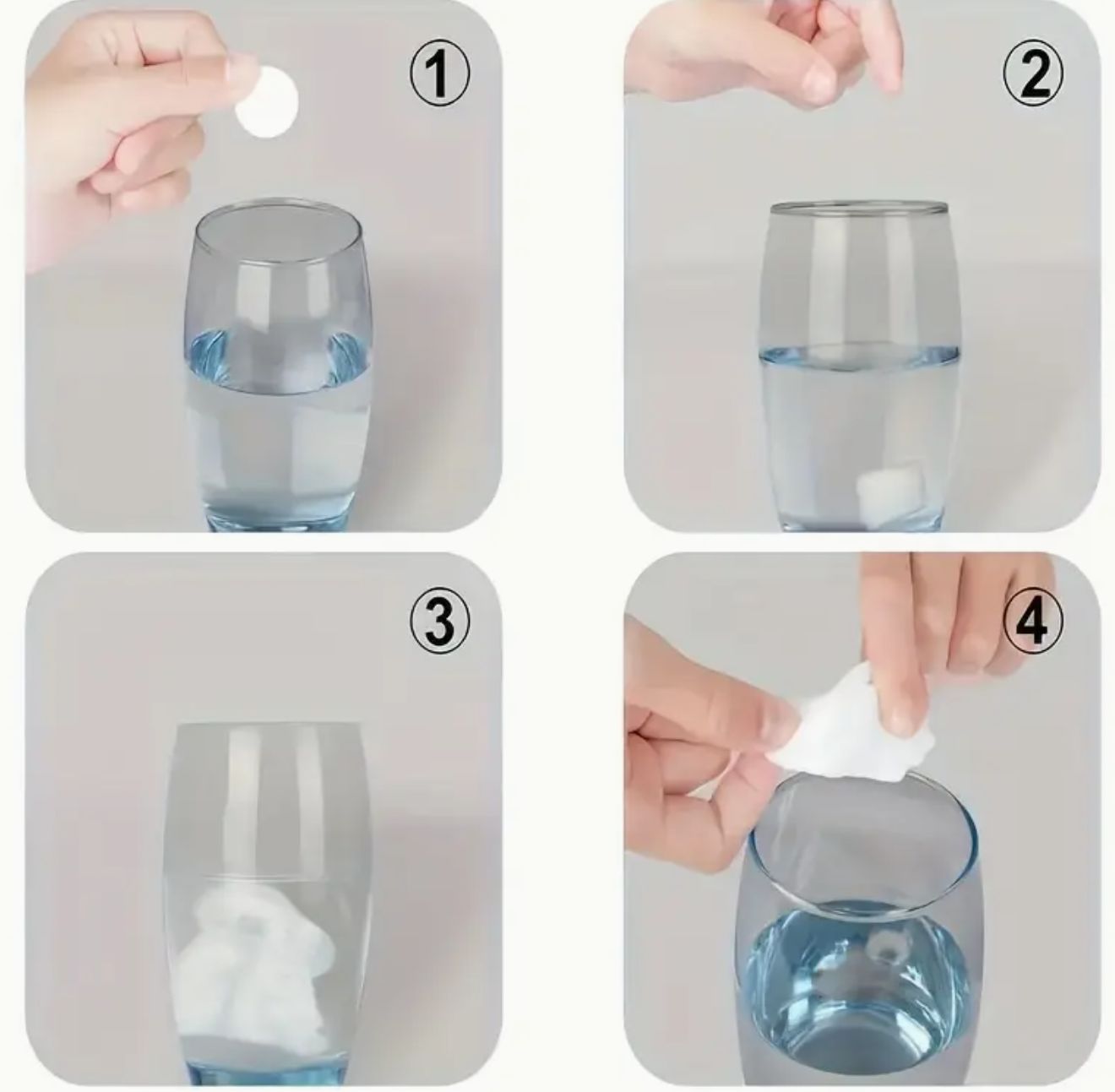 Portable Compressed hand towelette (5pcs)- Quick Dissolve, Polyester/ Blend