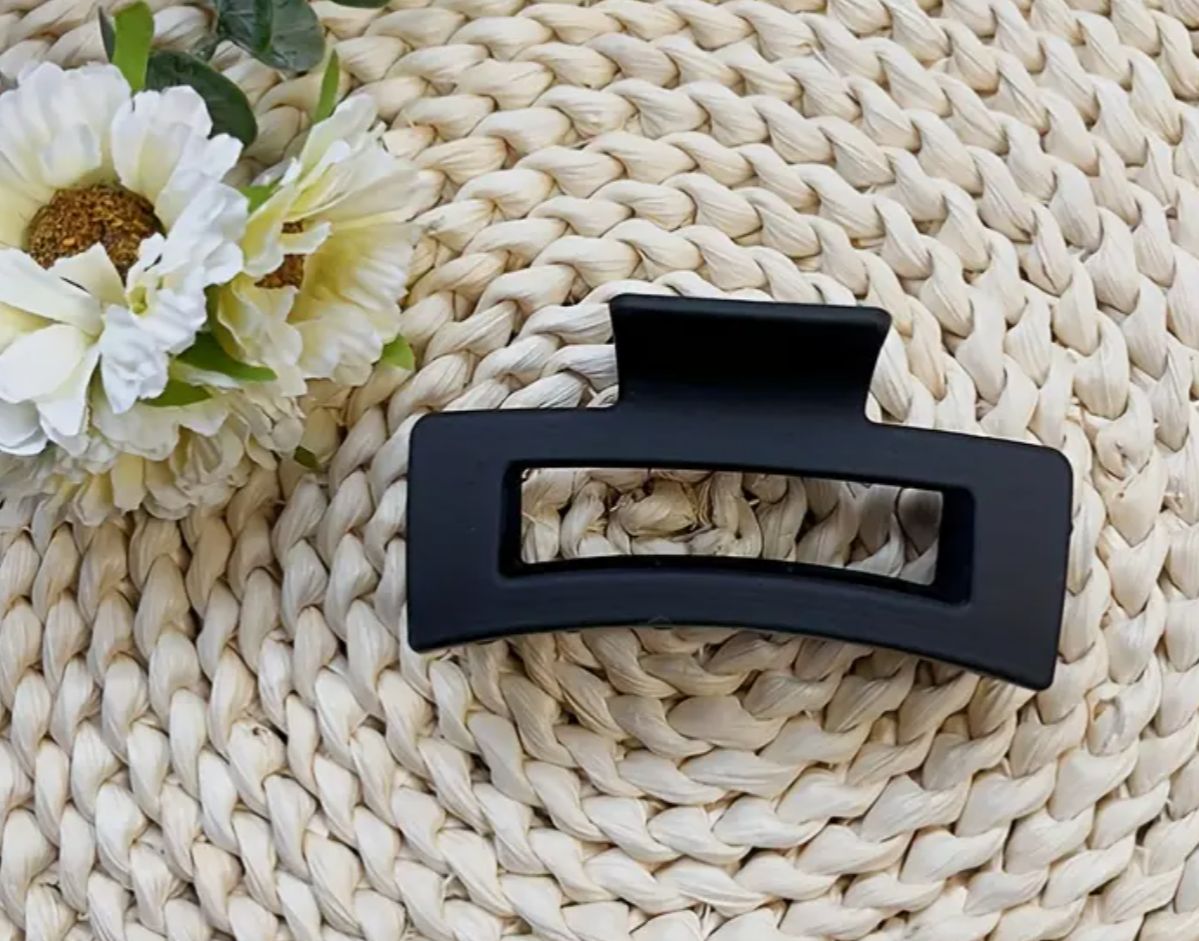 Rectangle Hair Claw Clips, Matte Non-Slip Strong Hold
