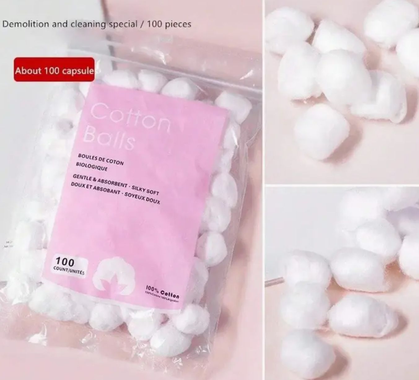 Cotton Ball Wholesale Pure Balls, 100pcs