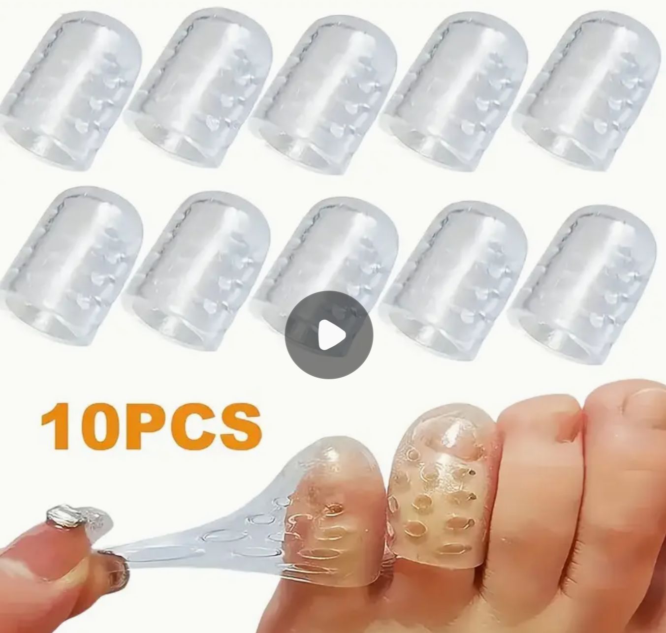 Toe Protectors  Anti-Friction 10pcs (Breathable Gel Toe Caps)