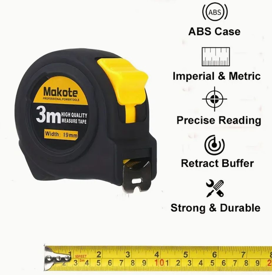 Measuring Tape Measure By Imperial Inch Metric Scale, 3M/10ft