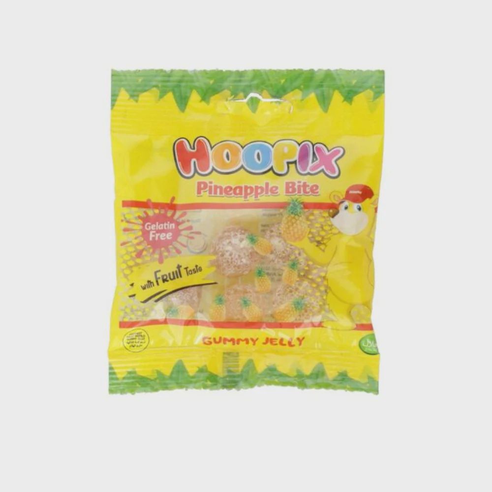 Hoopix (gelatin free), flavour: Pineapple Jelly Bites