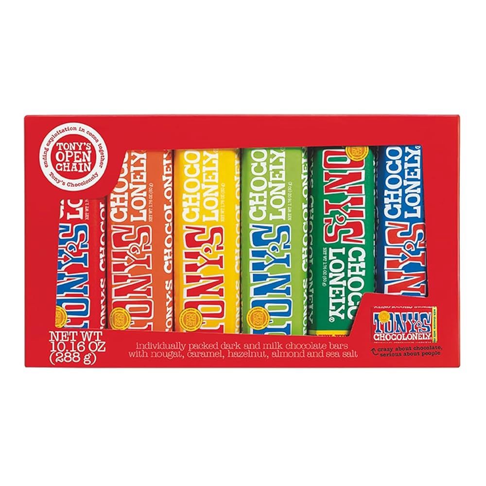 Tony&#39;s Chocolonely Chocolate Bar Pack bar code
