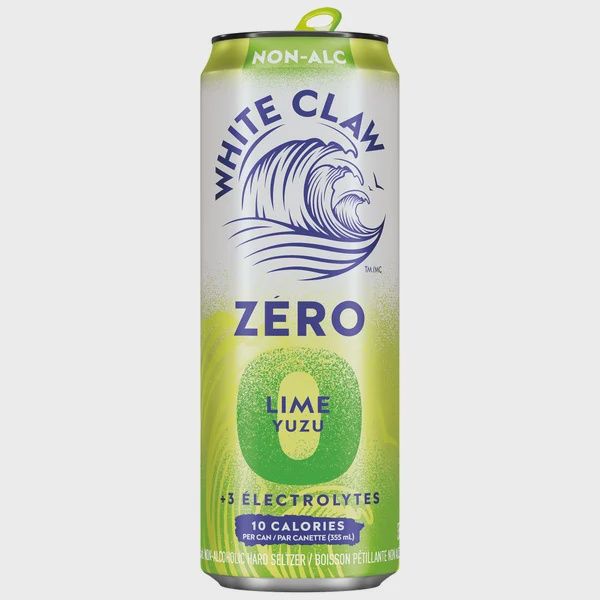 White Claw Zero Alcohol, flavour: Lime Yuzu