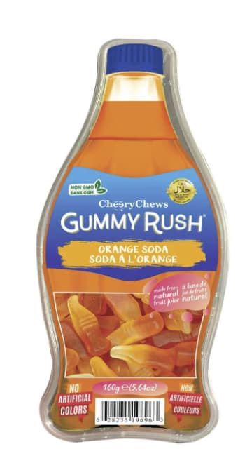 Gummy Rush Bottle Orange Soda