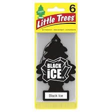 Little Trees Car Freshener, FLAVOURS: Black Ice 6 Pack
