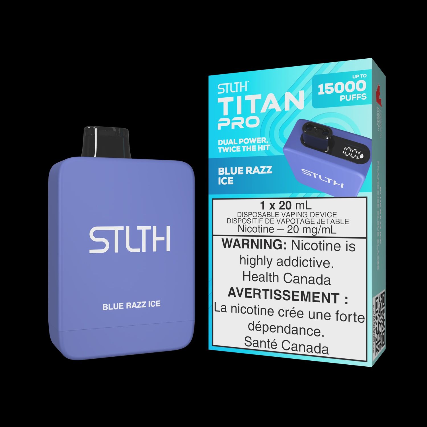 STLTH Titan Pro 15k, flavour: Blue Razz Ice
