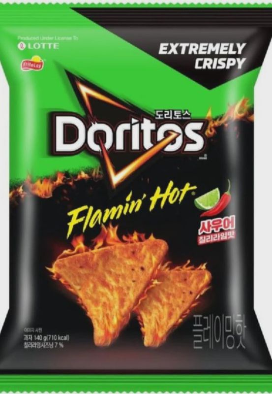 Doritos Flamin&#39; Hot Sour Chili Lime (Korea)