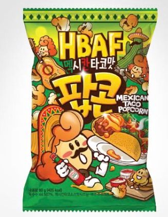 HBAF Popcorn (Korea), flavour: Mexican Taco