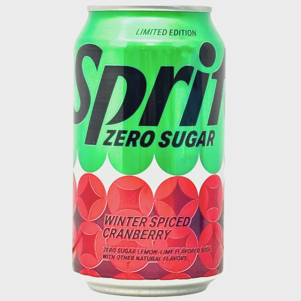Sprite Zero Winter Spiced Cranberry 355mL