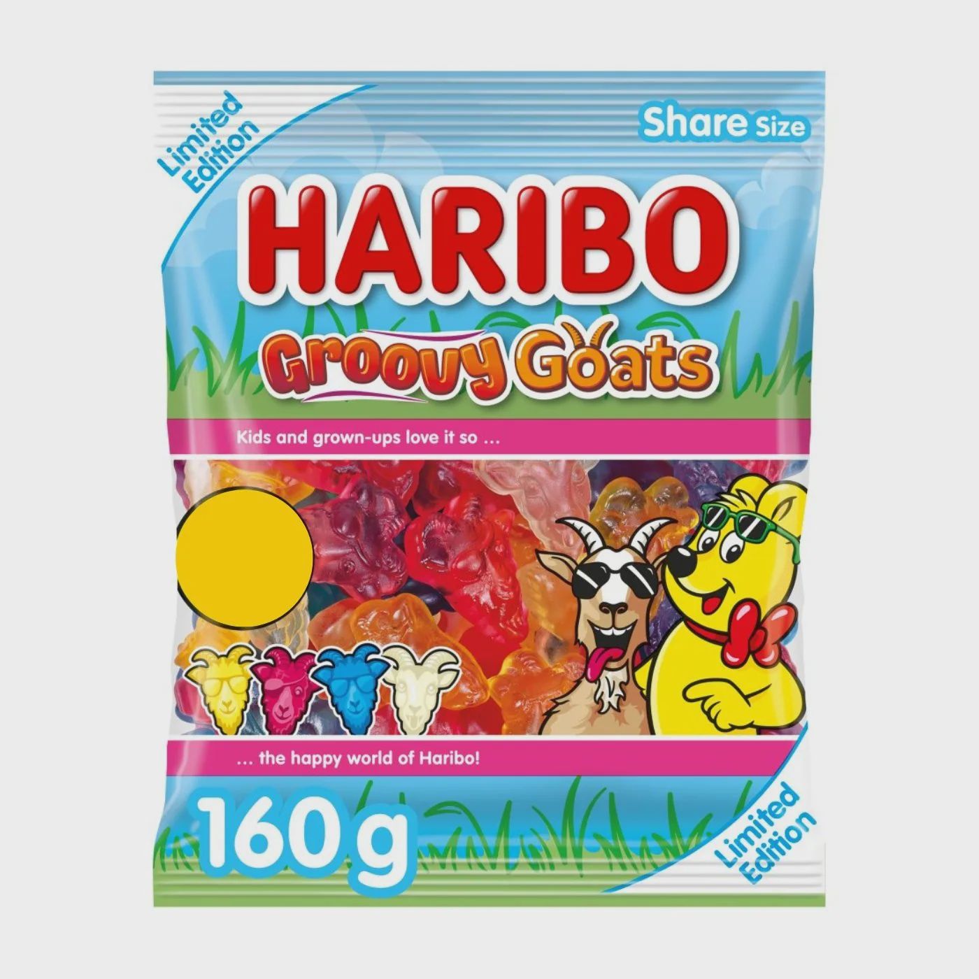 Haribo (UK), flavour: Groovy Goats