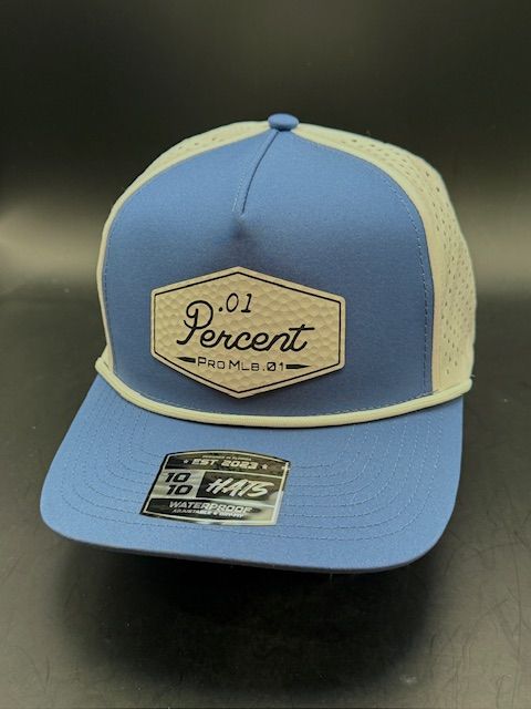 Cobalt White - Wide Hex Golf Patch