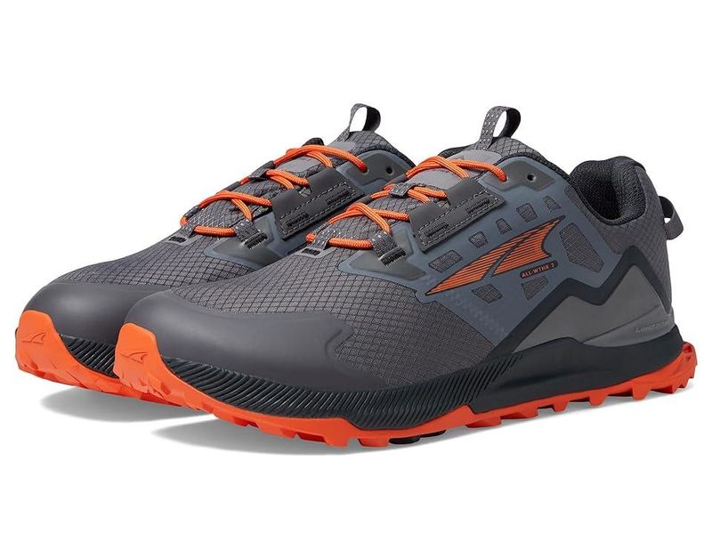 Altra Lone Peak All-Wthr Low 2 (Gray/Orange) Men's Shoes