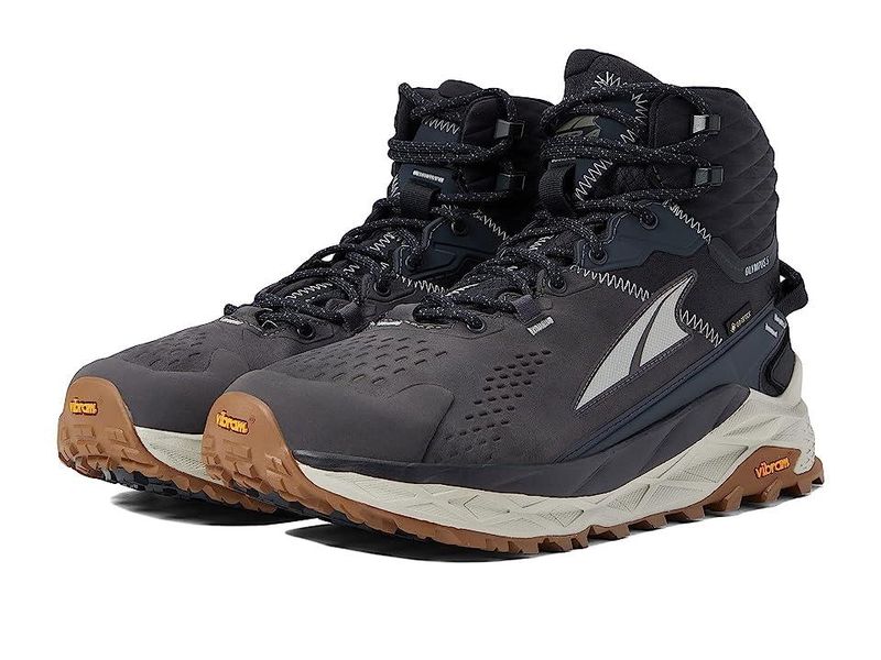 Altra Olympus 5 Hike Mid GTX (Black/Gray) Men's Climbing Shoes