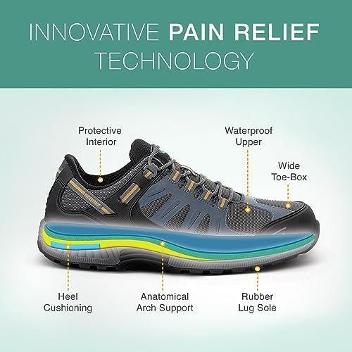 Orthofeet Men Orthopedic Avalon Hiking Shoes