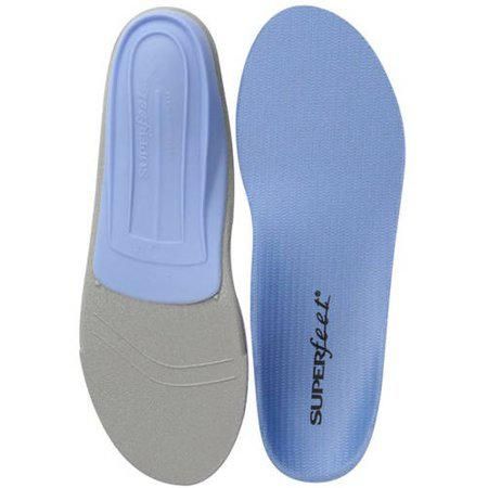 Superfeet Blue Professional-Grade Orthotic Shoe Inserts for Medium Thickness and Arch Insole, Blue