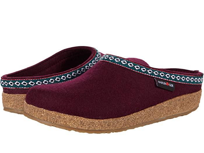 Haflinger GZ Classic Grizzly (Bordo) Clog Shoes