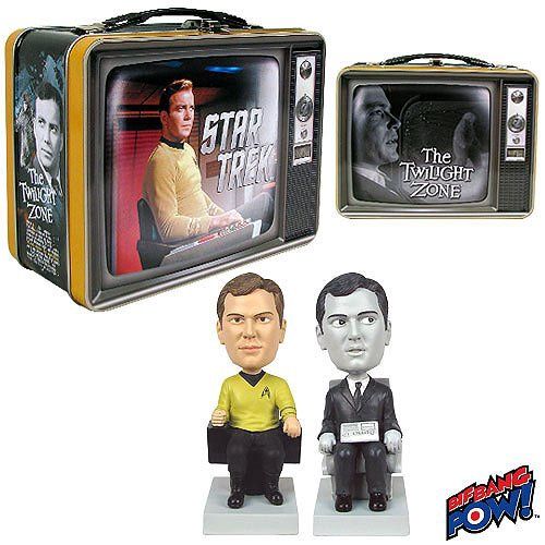 Bif Bang Pow! Star Trek Twilight Zone The Captain &amp; The Passenger Tin Tote Set