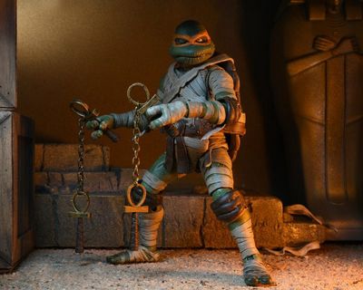 NECA Universal Monsters x TMNT Michalangelo as The Mummy