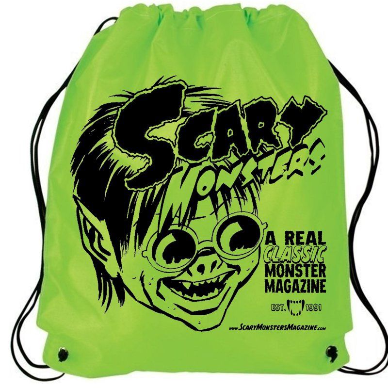 Scary Monsters Polyester Cinch-Up Back Pack Tote