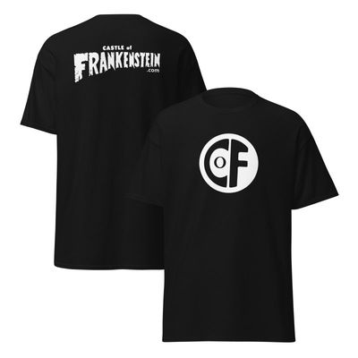 Castle of Frankenstein CoF Logo 2-sided Imprint Black T-Shirt!