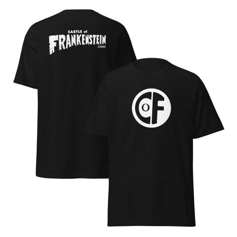Castle of Frankenstein CoF Logo 2-sided Imprint Black T-Shirt!