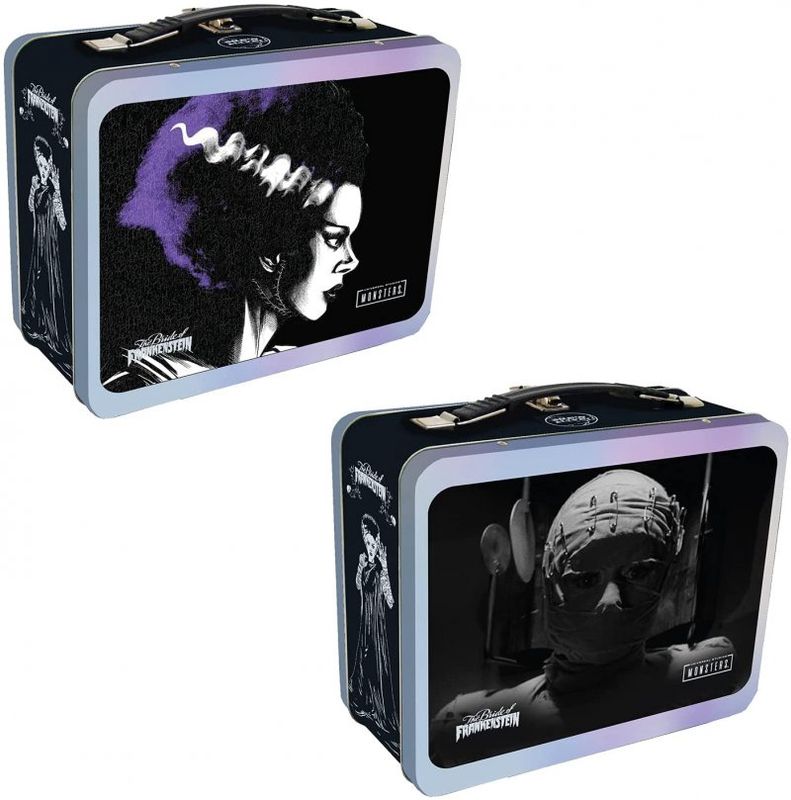 Universal Monsters Bride of Frankenstein Tin Tote Lunchbox Vintage-Style Metal
