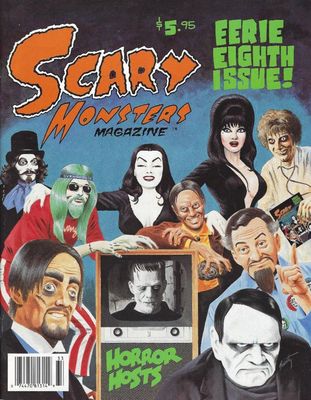 Scary Monsters magazine #08 - Eerie Eighth Issue! Horror Hosts Homage cover!