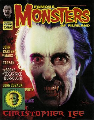 Famous Monsters of Filmland #260 - Christopher Lee cover w/ sticker