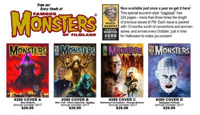 Famous Monsters of Filmland #289 - MAGBOOK Choice of 2 covers!