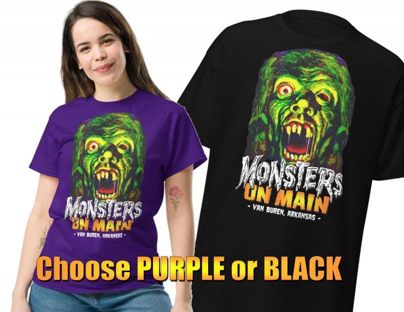 Monsters On Main Ghoul T-Shirt - Black or Purple