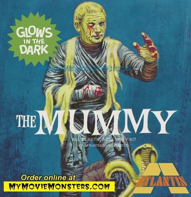 Atlantis Mummy Glow Square Box Model Kit