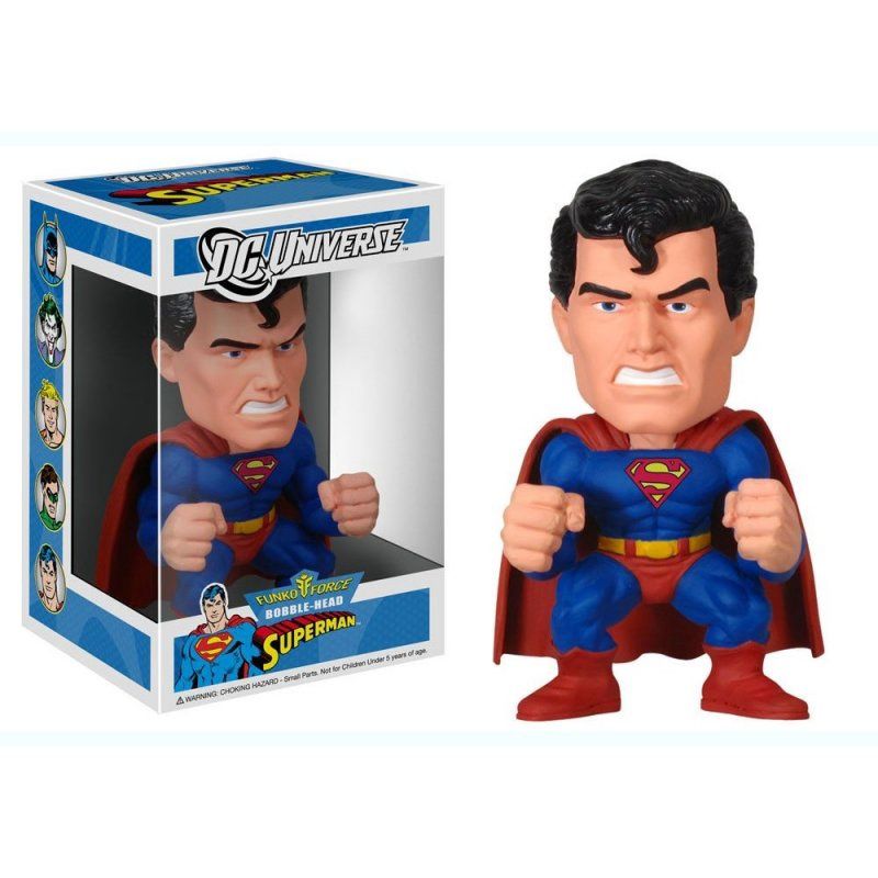 Funko Force DC Universe SUPERMAN Bobble Head - Rare!