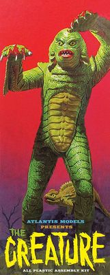 Atlantis Creature from the Black Lagoon 1/8 Scale All Plastic Assembly Model Kit Long Box