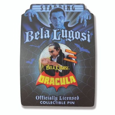 Bela Lugosi is Dracula - Horrific - Scary - Terrifying Collectible Pin